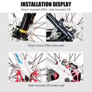 Bike Mechanic Disc Brake Caliper Brake Pad Rotors MTB Parts (Red Rear) Newly