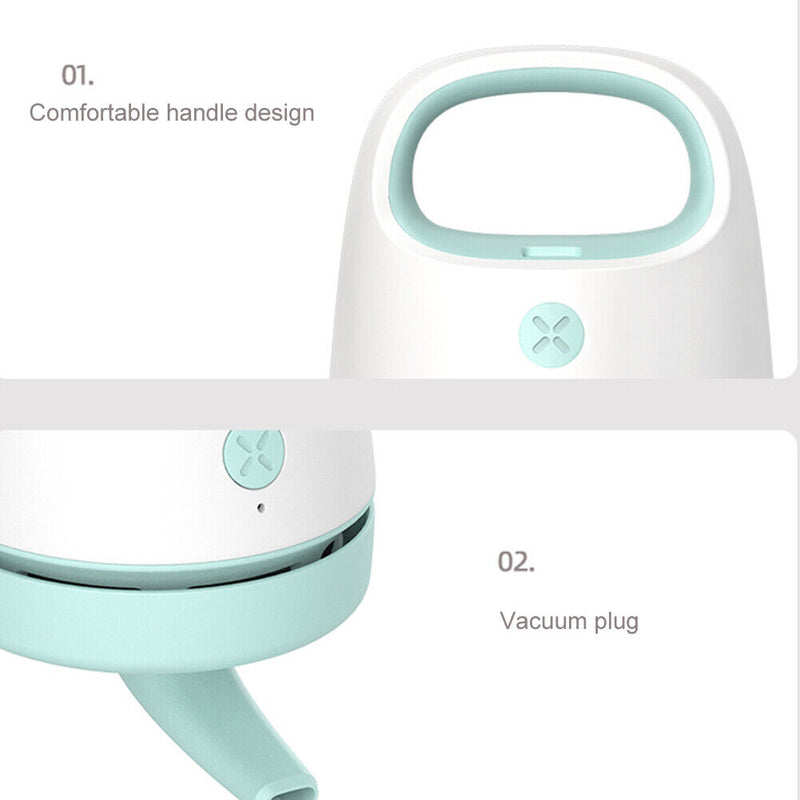 Desktop Vacuum Cleaner Hair Dust Collector for Computer Keyboard (Blue)