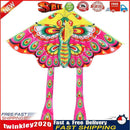 90x50cm Bright Cloth Colorful Butterfly Kite Outdoor Foldable Kites (B) Newly