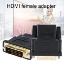 HDMI-compatible Female to DVI 24+1Pin Male Converter Adapter Cable Connecto