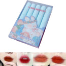 5 Pieces Lipstick Tint Set Matte Red Mint Green Mint Matte Blue Cosmetics F7I1