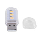 Mini Portable USB Book Light Bright Reading Lamp for Laptop (Yellow 3LED)