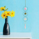 Sun Catcher K9 Color Crystal Ornament Moon Outdoor Hanging Chime Wind A5H5