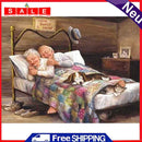 5D DIY Diamond Painting Sleeping Old Couple Full Square Drill Crafts Decorative