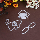 5pcs/Set Dog Cutting Dies Stencil DIY Scrapbook Embossing Craft Album Kar