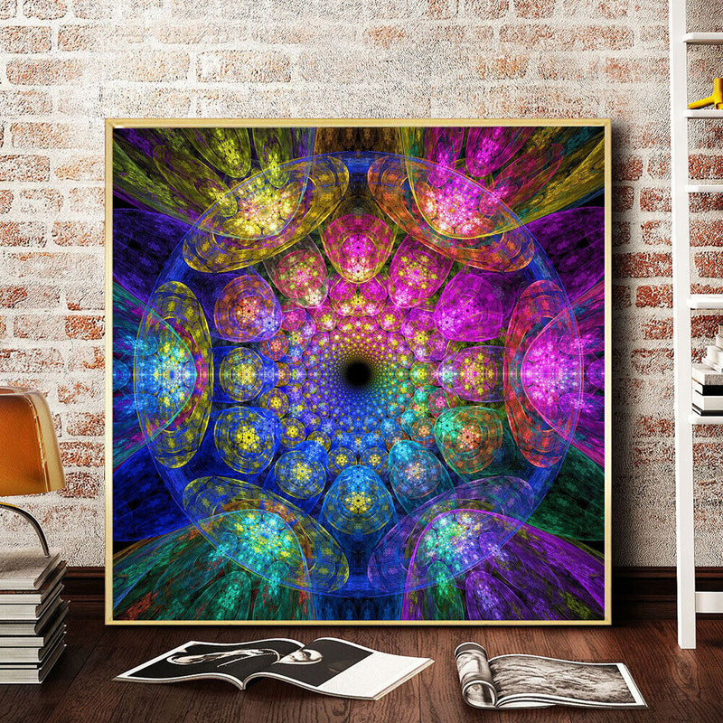 Abstract Jellyfish Oil Paint By Numbers Kits Canvas Picture Wall Art DIY