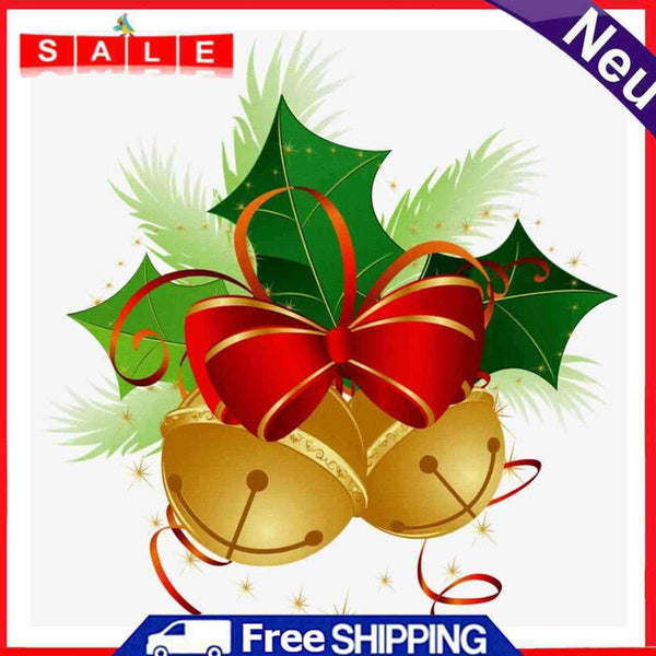 Frameless Bow Bell Oil Paint by Numbers Kit Handpainted Picture Artwork Craft