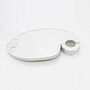White Plastic Dental Post Mounted Tray For Dental Unit Lab Chair 40*24*2 cm