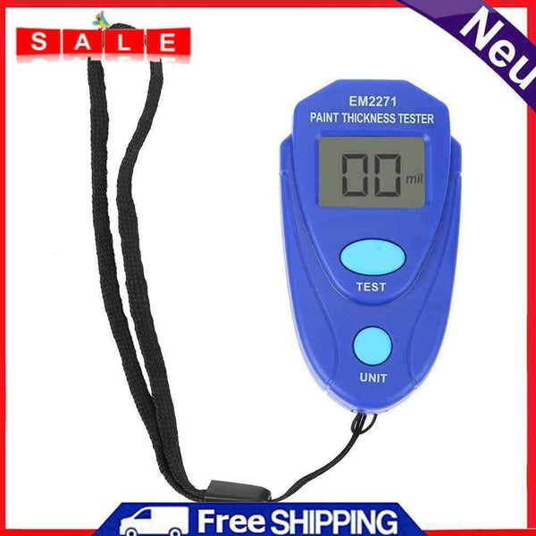 EM2271 Mini LCD Backlight Painting Thick Meter Tester Digital Be