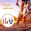 2pcs Bicycle Tubeless Valve Set Bike CNC Machined Anodized Tool (44mm Red) Newly