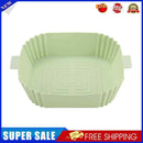 Square Cake Pan Non-stick Disk Air Fryers Tray for Home Kitchen Tool (Green)