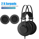 2pcs Artificial Leather Cushions Earmuffs Replacement for AKG K52 K72 K92 K240