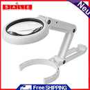 LED Folding Light Magnifier for Book Newspaper Reading Portable Handheld Magnifier