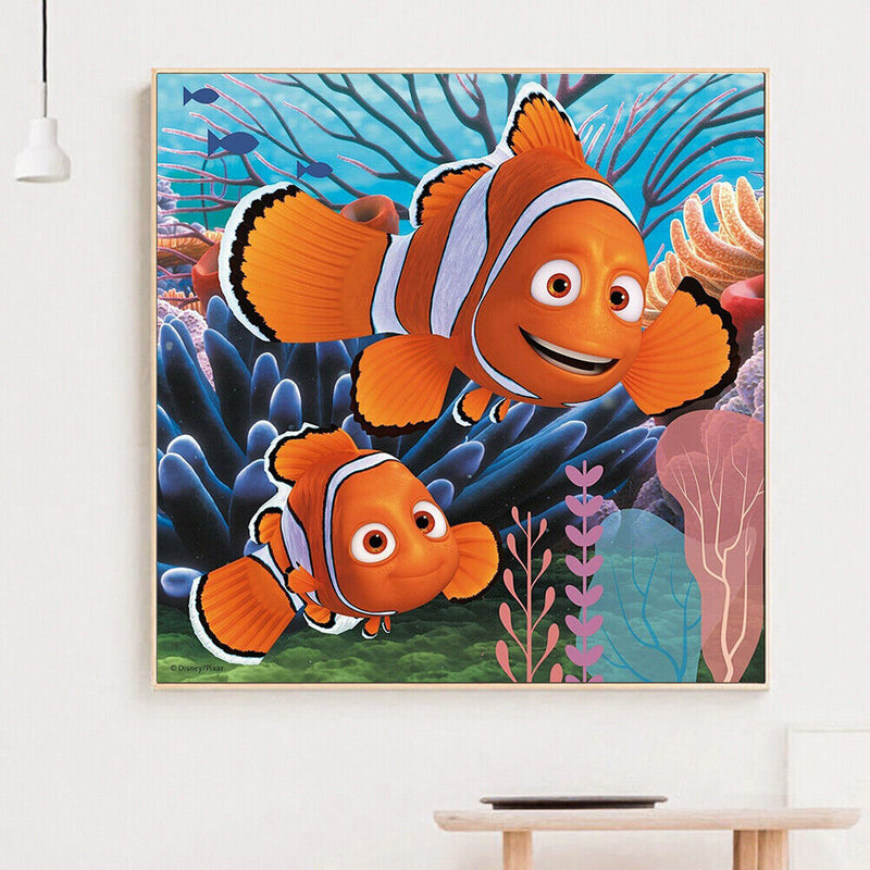Goldfish Painting 5D Rhinestone Drill Diamond DIY Full Round Picture Kit Cartoon