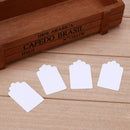 100pcs Blank Label Cards Kraft Paper Wedding Gifts DIY Hanging Tag(White) Newly