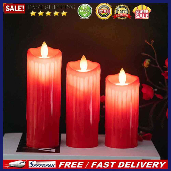 Flameless Electeic Candles Auto Swing Candle LED Lightweights Safety Home Decors