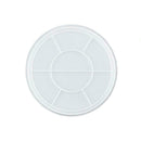 Crystal Epoxy Mold Round Fruit Dessert Storage Tray Handmade Silicone Mold W0B1