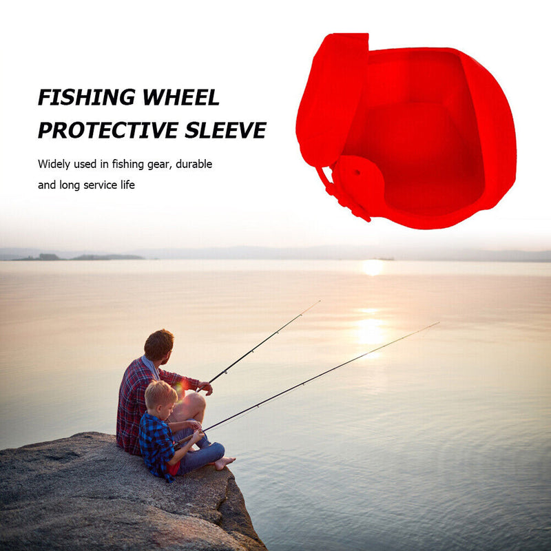 #A Portable Fishing Reel Bags Protective Cover for Low Profile Baitcasting Wheel