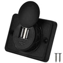 Dual USB 12V 3.1A Car Charger Adapter 2Port Power Sockets Charging Panel K7A6