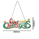 DIY Diamond Painting Merry Christmas Board Pendant Rhinestone Charm (DP009)