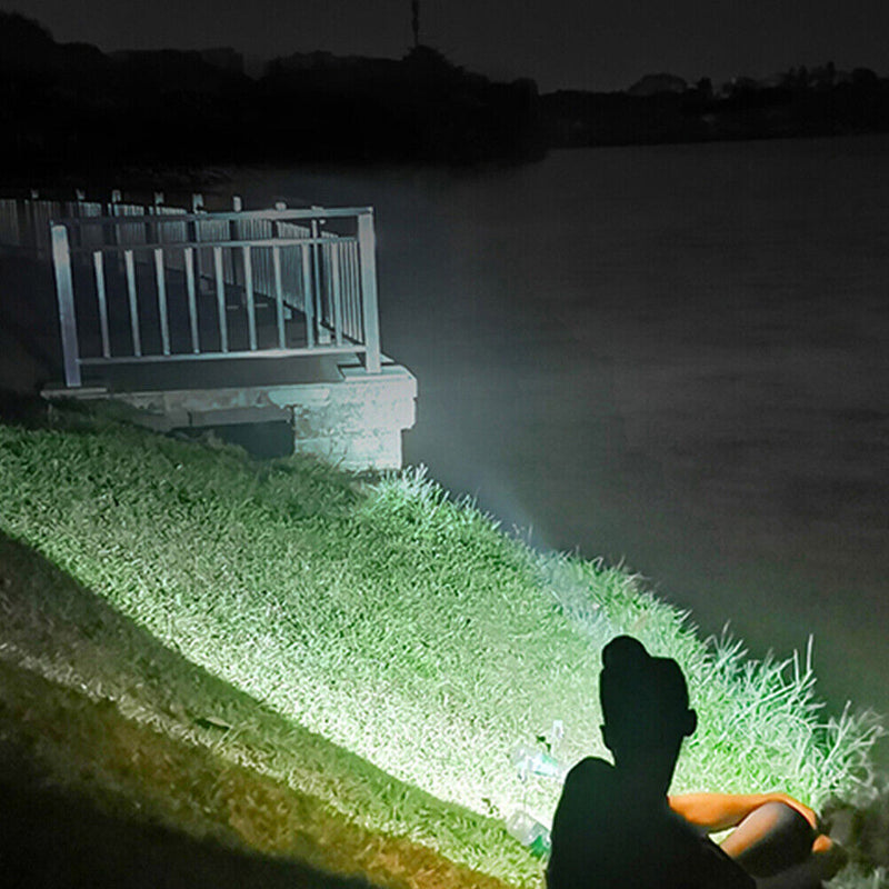 XPG+COB LED Running Clip Light Waterproof 5 Modes Sports Jogging Flashlight