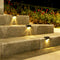 4pcs LED Solar Lamp Outdoor Stair Garden Fence Step Wall Lights (Warm) Newly