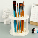 Art Supplies Using Paint Brush Penholder White Round Pro Plastic A4E4 L6I0 S5E6