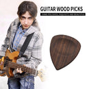 Guitar Wood Picks Folk Guitar Bass Picks Musical Instrument Plectrum (01)