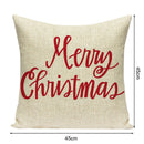 Non-fading Merry Christmas Printed Pillowcases Cleanable Sofa Car Cushion C
