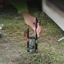 Outdoor Ground Nail Fixing Pipe Tent Pole Awning Rod Holder Sunshade Pole
