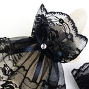 Gothic Lace Bowknot Bracelets Wrist Cuffs Fingerless Gloves Sunscreen Gloves
