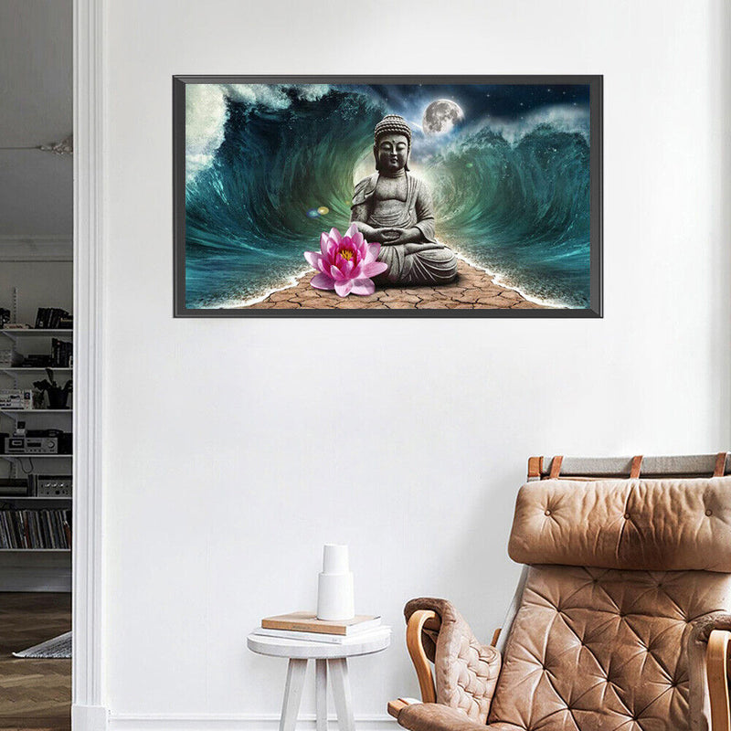 Buddha Statue Full Round Diamond Painting DIY Mosaic Picture Kit Home Decor