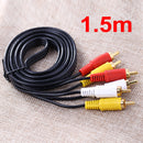 3 RCA Composite Male to Male Audio Video AV Cable for DVD TV