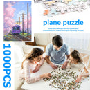1000 Pieces DIY Purple Train Puzzle Educational Learning Assembling Jigsaw