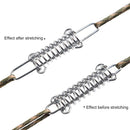 Outdoor Camping Tent Spring Wind Rope Buckle Fix Hook Buckles (White 5pcs) Newly