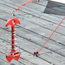 Camping Floor Spring Nails Outdoor Awning Tent Fixed Hook Buckle (Red)