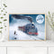 Frameless Oil Paint By Numbers DIY Snow Train Picture Craft Kit for Living Room