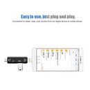 5 in 1 Type-C Micro USB OTG USB TF Card Reader HUB for Phone Laptop (Black)