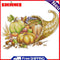 2 Strands Harvest Basketball Partial Embroidery Stamped Cross Stitch Home Decor Gift