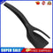 5pcs 2 in 1 Non Stick Grip Flip Fried Egg Toast Bread Pancake Spatul(Black)
