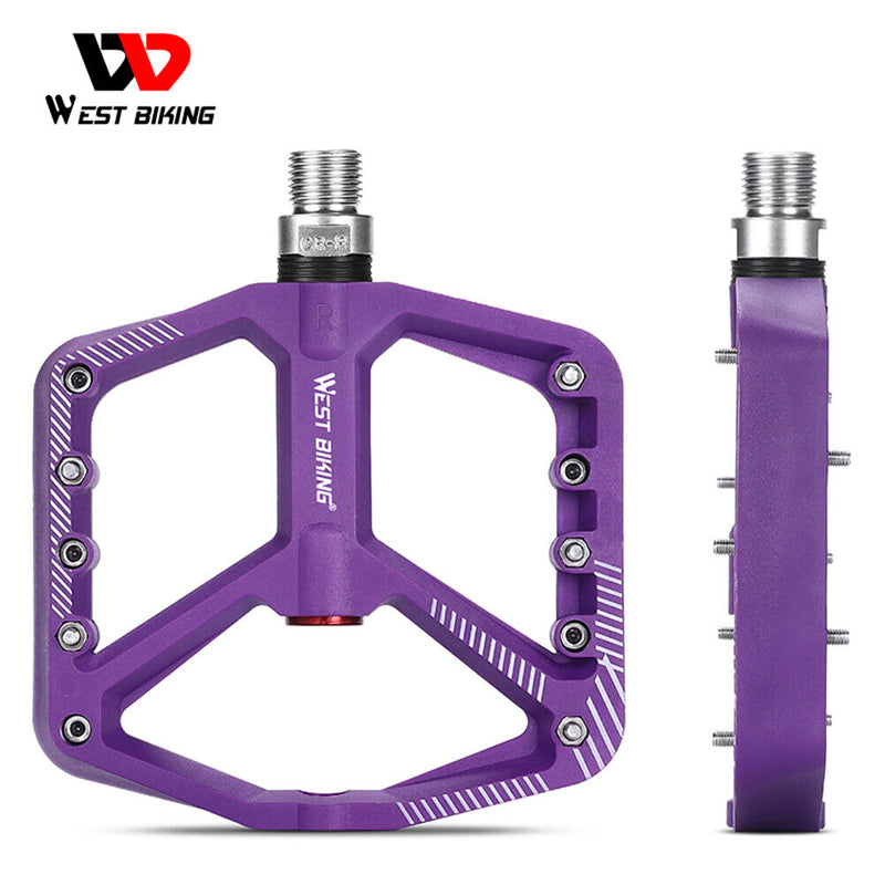 WEST BIKING Bicycle Pedals Widening Cycling Flat Platform Bike Parts Accessories