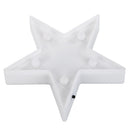 Star Shaped LED Night Light Household Club Indoor Kid Bedroom Decor (White)