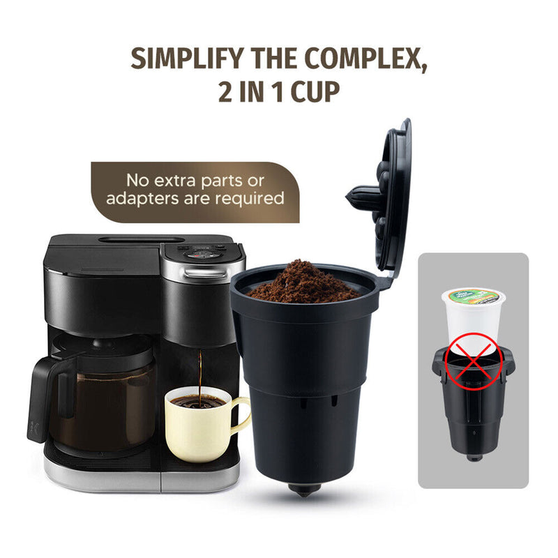 Keurig Upgraded Reusable Coffee Capsule Filter Cup Silicone Capsule Refilling