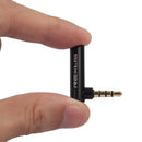 kingromargo 90 degree right angle 3.5mm male to female adapter connector (1pcs