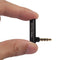 kingromargo 90 degree right angle 3.5mm male to female adapter connector (1pcs