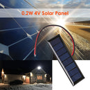 4V 0.2W Mini 2-Wire Epoxy Solar Panel 8 Solar Cells for Solar Projects 3x1 in
