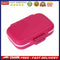 10pcs 3 Grids Portable Pill Box Medicine Storage Case Container(Rose)