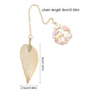 Pendant Student Gift Tassel Pagination Mark Creative Book Clip Leaves Bookmark