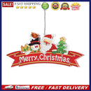 Ornamental Diamond Painting LED Lamp Hanging Xmas Tree Santa DIY Hand Craft B
