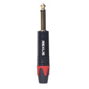 6.35mm Mono Male Plug Connector DIY Soldering Plug for Microphone (Red) Newly